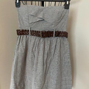 Dress Strapless Belt City Studio Size 3 Striped